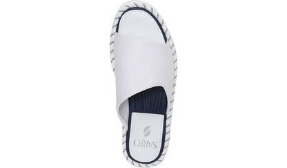 Sarto Zoe Slide Sandal - White Leather