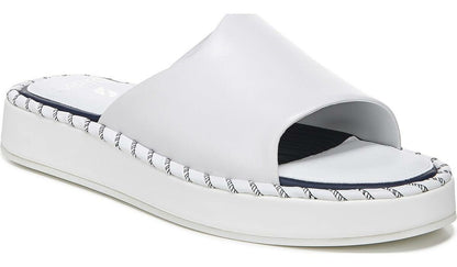 Sarto Zoe Slide Sandal - White Leather