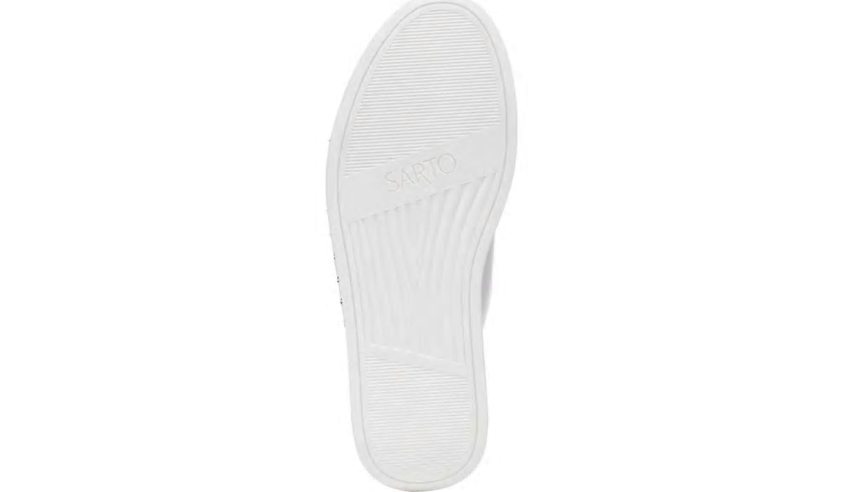 Sarto Zoe Slide Sandal - White Leather